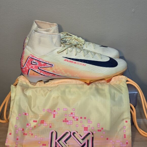 Nike Mercurial Superfly 10 Elite KM FG Soccer Cleats FQ8692-800 Men's Size 13